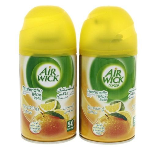 اير ويك فريش ماتيك ماكس علبة إعادة التعبئة الليمون المنعش 250 مل × 2