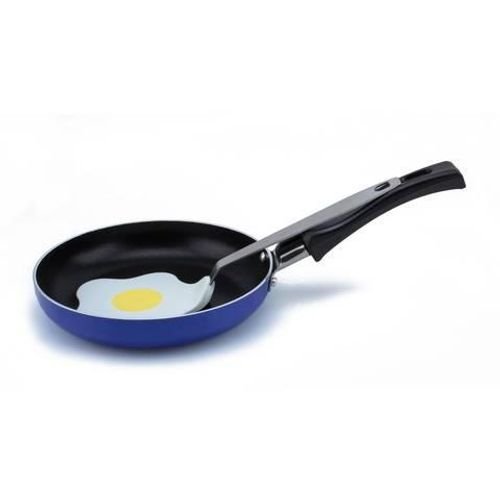 Frying Pan With Spatula Black 14cm