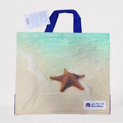 Carrefour Starfish Printed Shopping Bag Multicolour