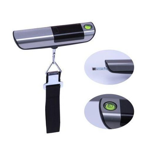 My Choice Portable Luggage Scale With Tape Measurement Silver 50kg