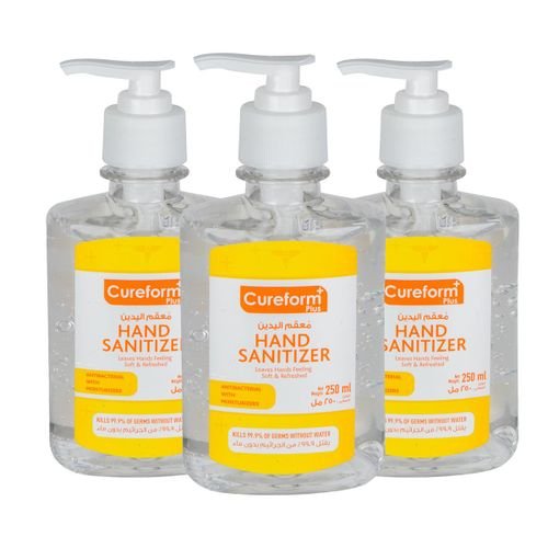 Cureform Plus Hand Sanitizer 3 x 250ml