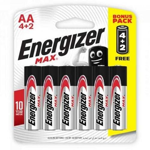 Energizer Battery Max AA 4+2 Free