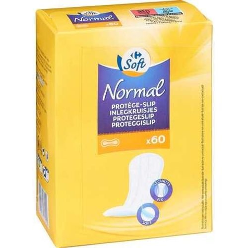 Carrefour Soft Normal Panty Liner White 60 Liners