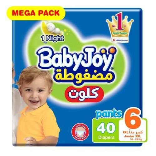 Babyjoy mega pack pants size 6 junior xxl  x 40 diapers
