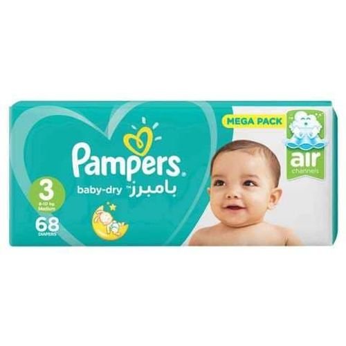 Pampers Baby Diapers Jumbo Size 3 68 Diaper