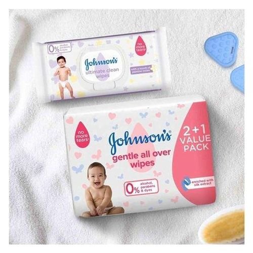 JOHNSON’S GENTLE ALL OVER WIPES X216