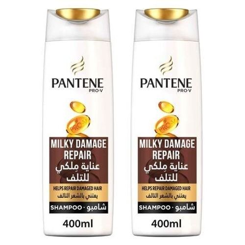 Pantene Pro-V Milky Damage Repair Shampoo 400 ml Dual Pack