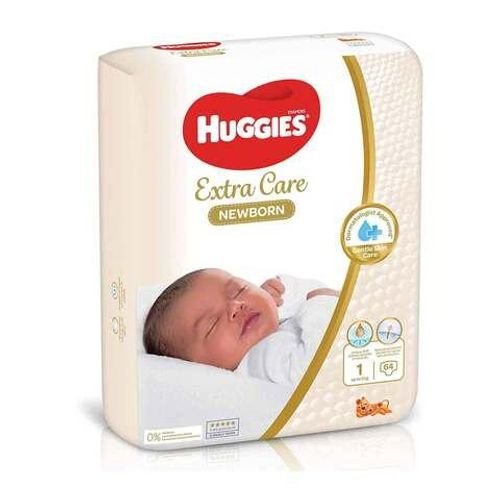 Huggies Newborn Baby Diaper Size 5kg Jumbo Pack 64 count