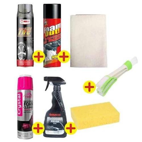 Car Cleaning Package Kit 7 Pieces