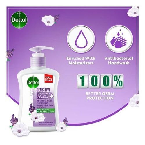 Dettol Sensitive Antibacterial Liquid Hand Wash 200ml