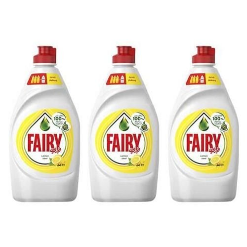 Fairy Lemon Dishwashing Liquid 400ml x Pack of 3
