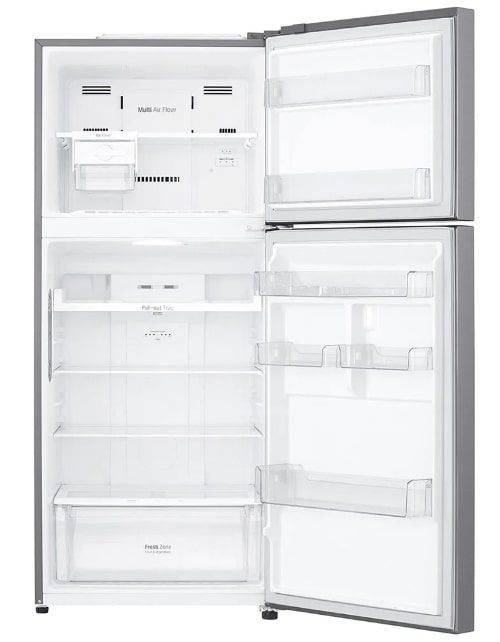 LG 13.9 Cu. Ft. Top Freezer Refrigerator LT15CBBSLN, Linear Compressor, Plantinum Silver