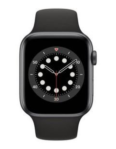 Apple Watch 6 Smart, GPS with call,  44mm Gray aluminum case, Black Strap