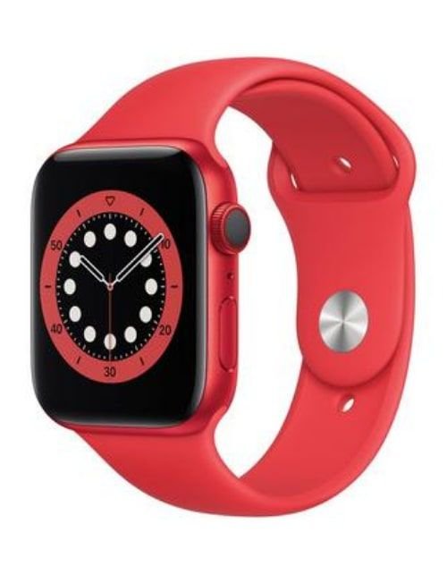 Apple Watch 6 Smart, GPS and call, 40mm Aluminum case, Sporty Red Strap
