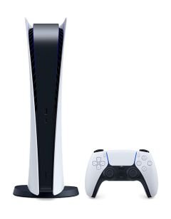Playstation 5 Digital Edition, single controller, white