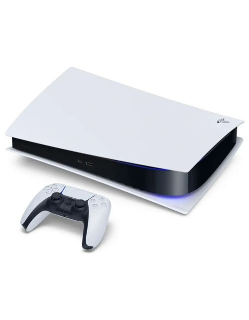 Playstation 5 Digital Edition, single controller, white