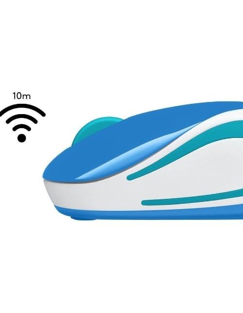Logitech M187 Mini Wireless Mouse, 10M, Blue
