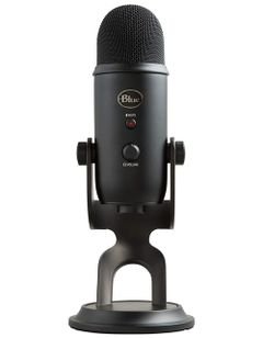 Blue Yeti USB Microphone, Three Capsules, Four Recording Patterns, Black