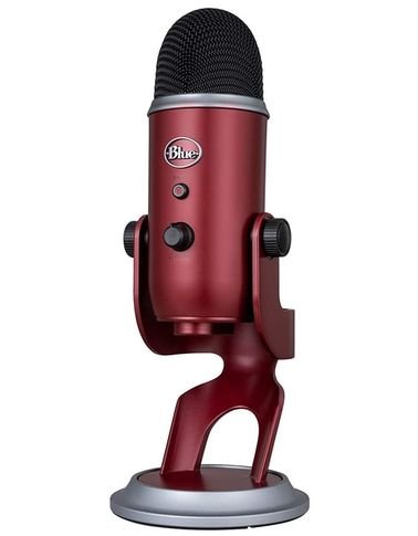 Blue Yeti USB Microphone Three Capsules Four Recording Patterns Dark Red