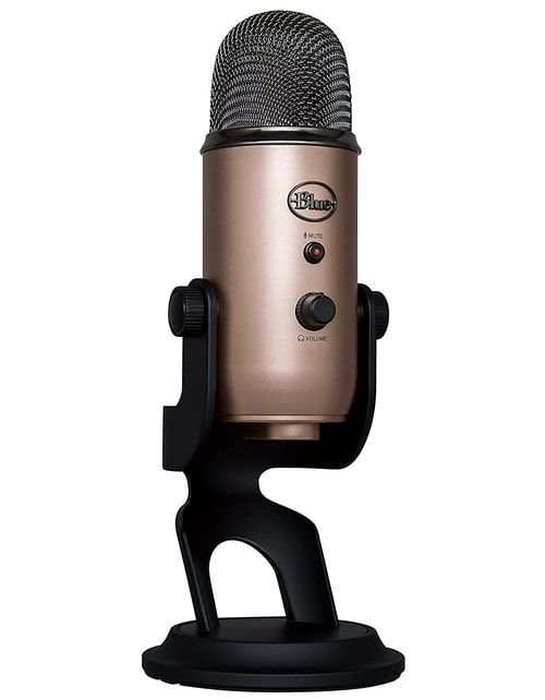 Blue Yeti USB Microphone, Three Capsules, Four Recording Patterns, Aztec Copper