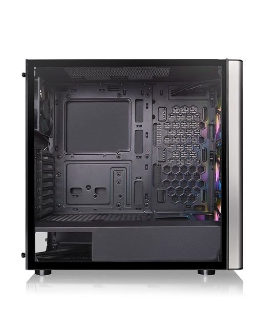 صندوق كمبيوتر ألعاب ثيرمال تيك Level 20 MT ARGB، ثلاث مراوح أمامية 120 ملم، زجاج، أسود
