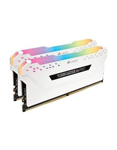 Corsair Vengeance RGB PRO 16GB (2 x 8GB) DDR4 RAM, 3200MHz C16 ,White