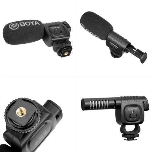 Boya BM3011 Camera Microphone, 3.5mm, Jack  Cardioid pattern, Foam Windshield