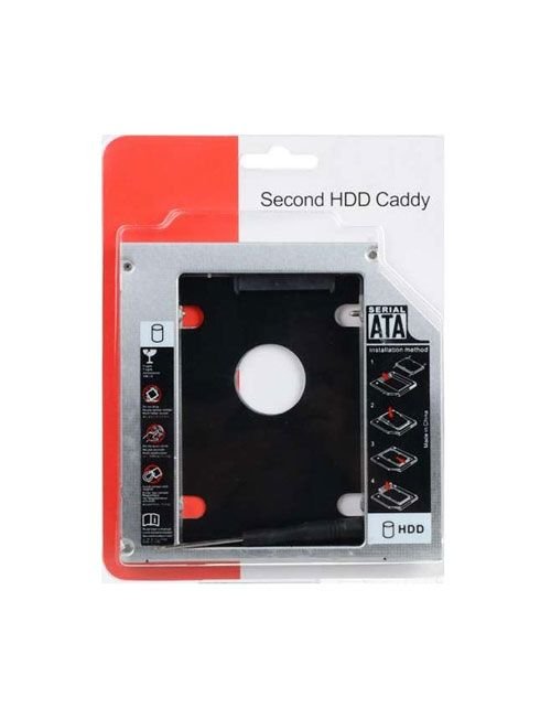 Second Caddy Drive for laptops, 2.5 Inch SATA, 9.5mm