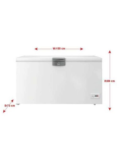 Beko Chest Freezer 15.95 Cu.Ft, 451 Liters, Inverter, White, C467-HC