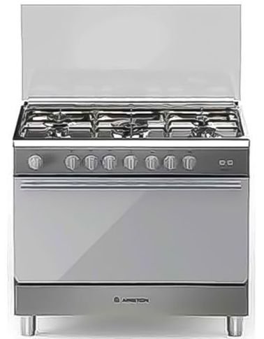 Ariston Gas Oven and Cooker 5burners with grill stainless steel BAM951EGSS