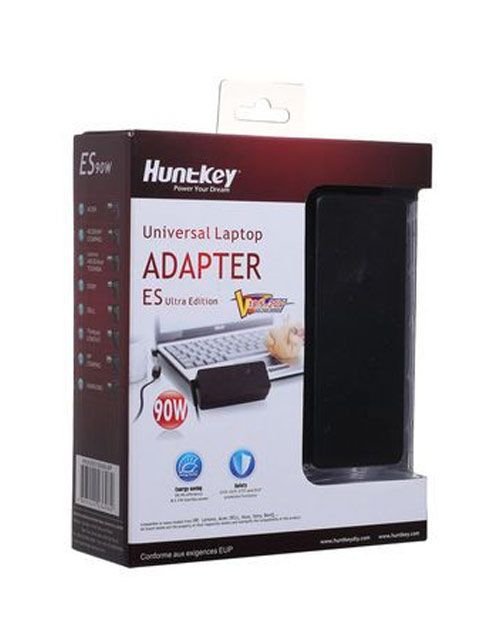 Huntkey Universal Laptop Adapter ES Ultra Edition, 90W, Black