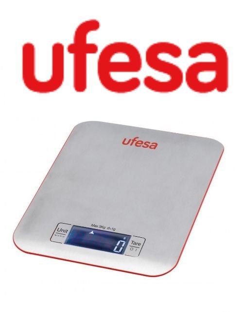 Ufesa Kitchen Scale, Digital, 5Kg, Silver