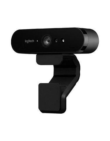 Logitech BRIO 4K Webcam, 5x Digital Zoom, Black color