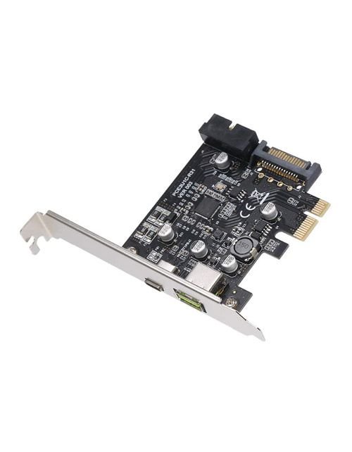 بطاقة توسعة PCIe يو اس بي سي من هنيتيكس، سرعة 5 جيجابت، لون أسود