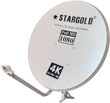 طبق ستلايت ستارجولد SG مقاس 65 سم، نطاق Ku كسب الإشارة 12.5 جيجاهرتز 36.67 ديسيبل، مع حامل