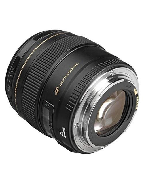 عدسة كاميرا كانون EF 85mm f/1.8 USM، متوافقة مع كاميرات EOS، لون أسود