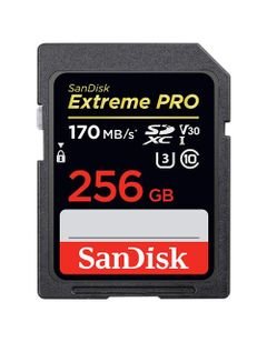 SanDisk Extreme PRO SD UHS-I Card, 256GB, 170MB/s