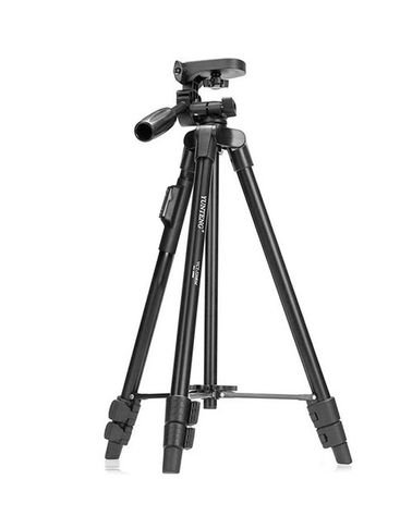 YUNTENG Tripod for Mobile and Camera, 43cm Height, Bluetooth, Black