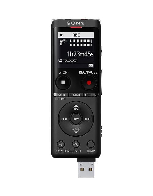 Sony Stereo Portable Voice Recorder, 4GB, Black