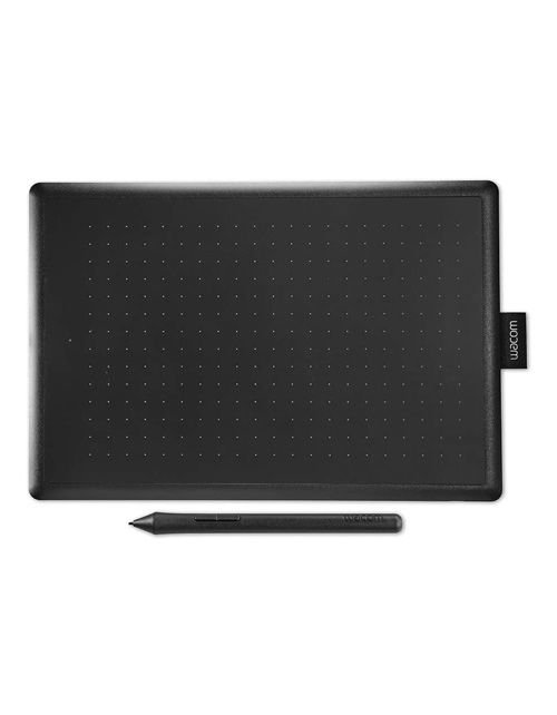 Wacom One Graphic Tablet, Medium, USB. Black and Red