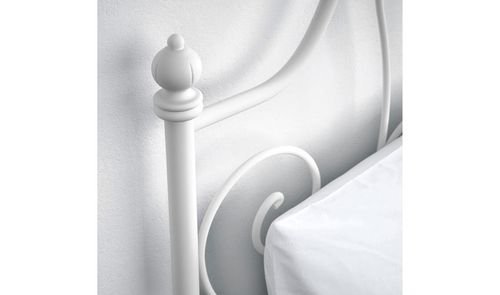 هيكل سرير لوروي من أيكيا، مزدوج، لون أبيض