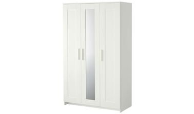 خزانة ملابس بريمنيس من أيكيا، 3 أبواب، أبيض