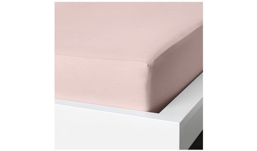 DALVA Fitted Sheet from IKEA, 180x200 cm, Light Pink