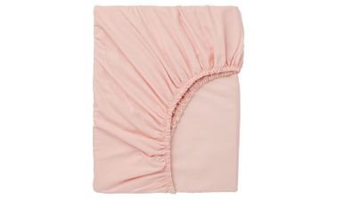 DALVA Fitted Sheet from IKEA, 180x200 cm, Light Pink