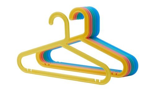 BAGIS Children's Clothes Hangers from IKEA, 8 Pack, Mixed Colors