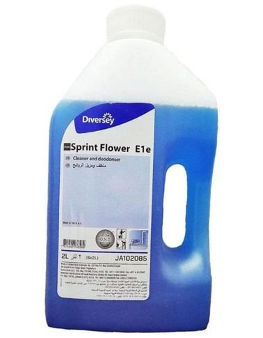 Diversey Floor Cleaner and Freshener, Floral Scent, Set of 6 Pieces, 2 Liters