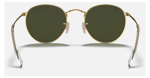 Ray-Ban Round Sunglasses 50 mm, Gold Frame, Green Lens
