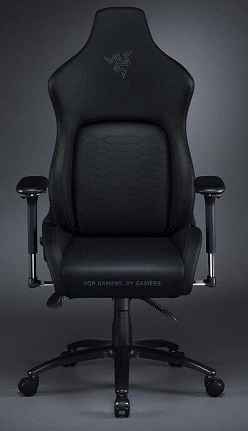 كرسي ألعاب ريزر Iskur، جلد صناعي، أسود