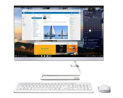 كمبيوتر مكتبي لينوفو آيديا سينتر 3، شاشة لمس 23.8 بوصة، كور آي 5، رام 8GB، تخزين 1TB، أبيض