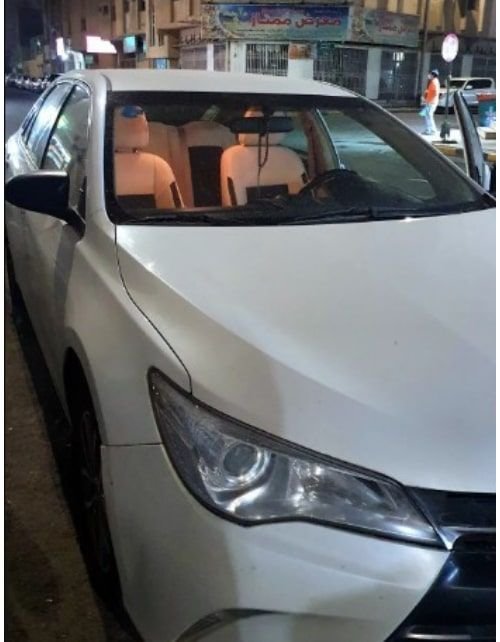 سيارة تويوتا كامري 2017 للإيجار الشهري، أوتوماتيك، لون أبيض